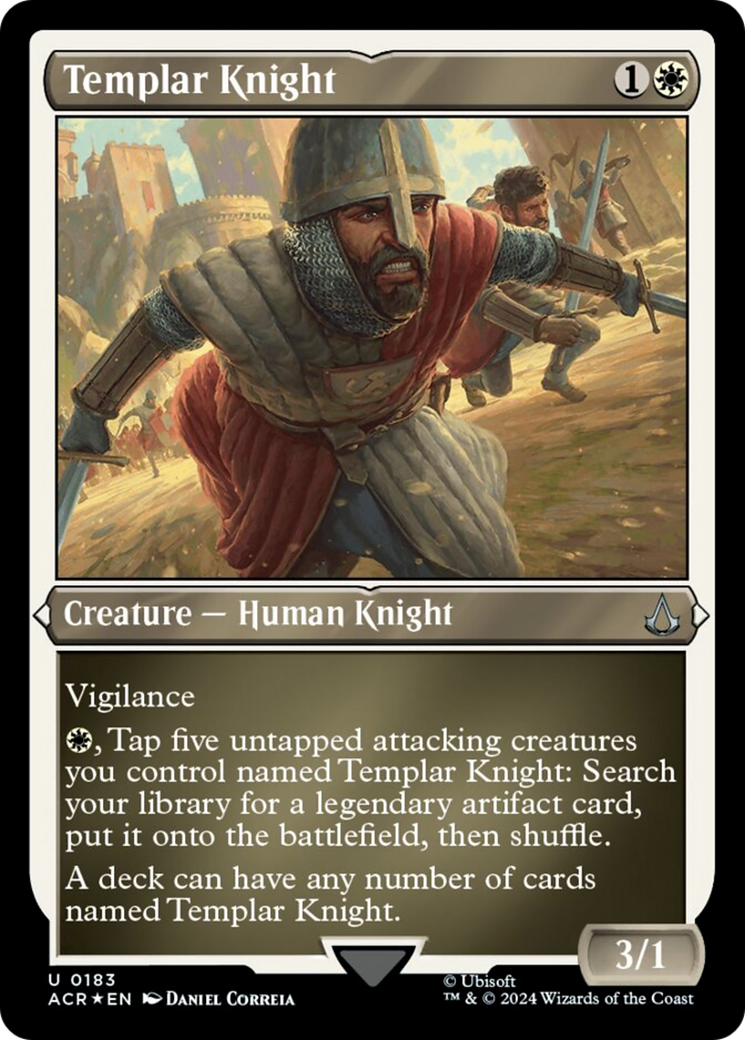 Templar Knight (Foil Etched) [Assassin's Creed] - Destination Retro