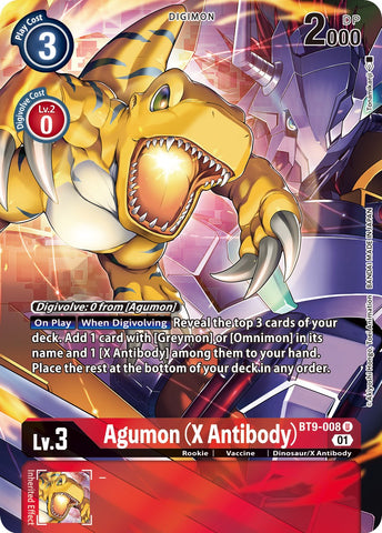 Agumon (X Antibody) [BT9-008] (Alternate Art) [X Record] - Destination Retro