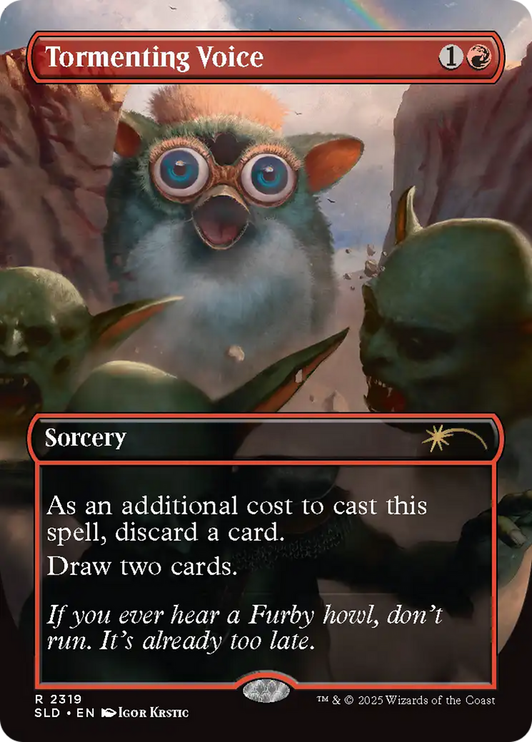 Tormenting Voice (Rainbow Foil) [Secret Lair Drop Series] - Destination Retro