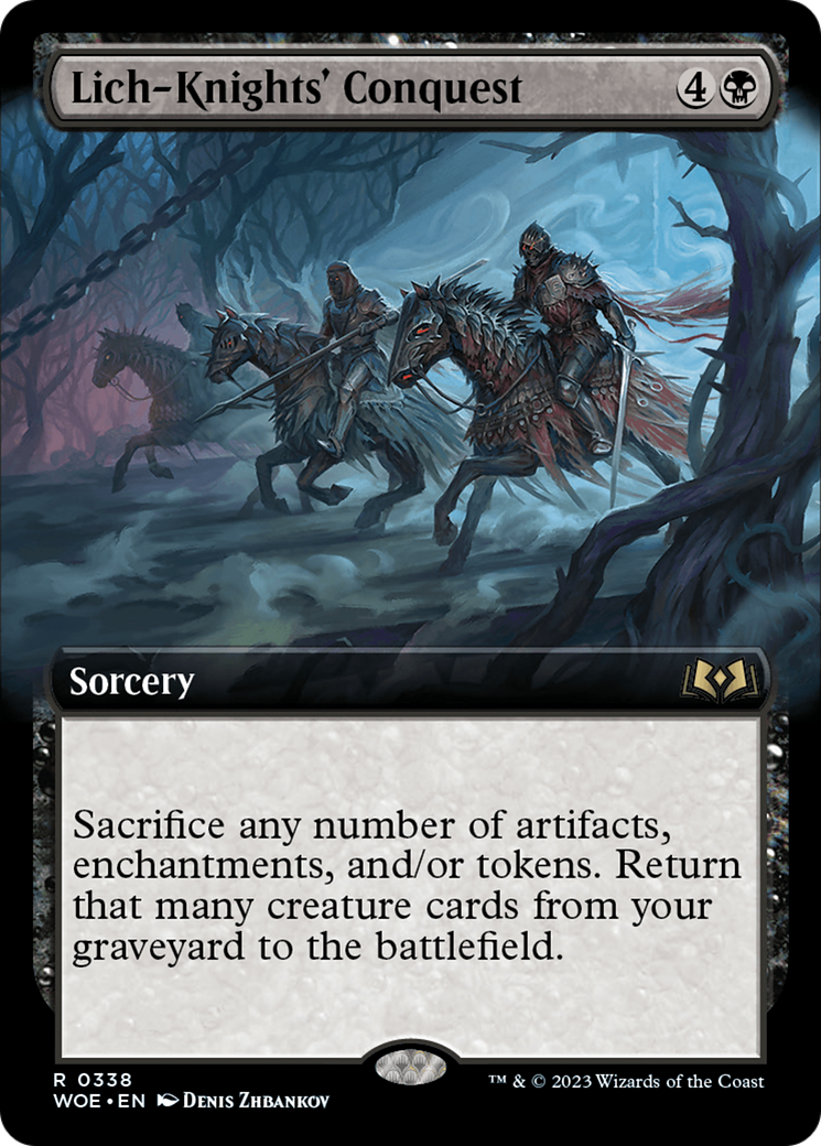 Lich-Knights' Conquest (Extended Art) [Wilds of Eldraine] - Destination Retro