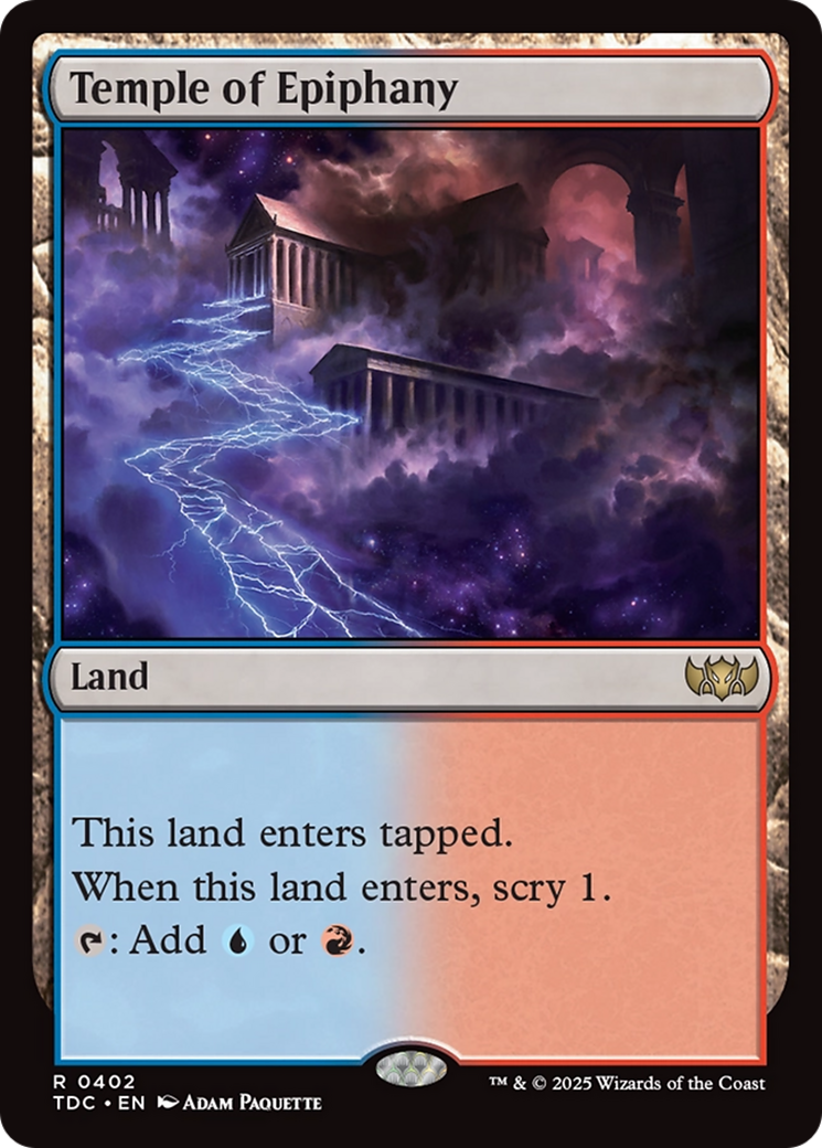 Temple of Epiphany [Tarkir: Dragonstorm Commander] - Destination Retro