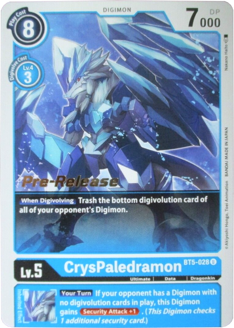 CrysPaledramon [BT5-028] [Battle of Omni Pre-Release Promos] - Destination Retro