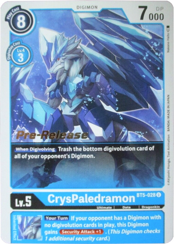 CrysPaledramon [BT5-028] [Battle of Omni Pre-Release Promos] - Destination Retro