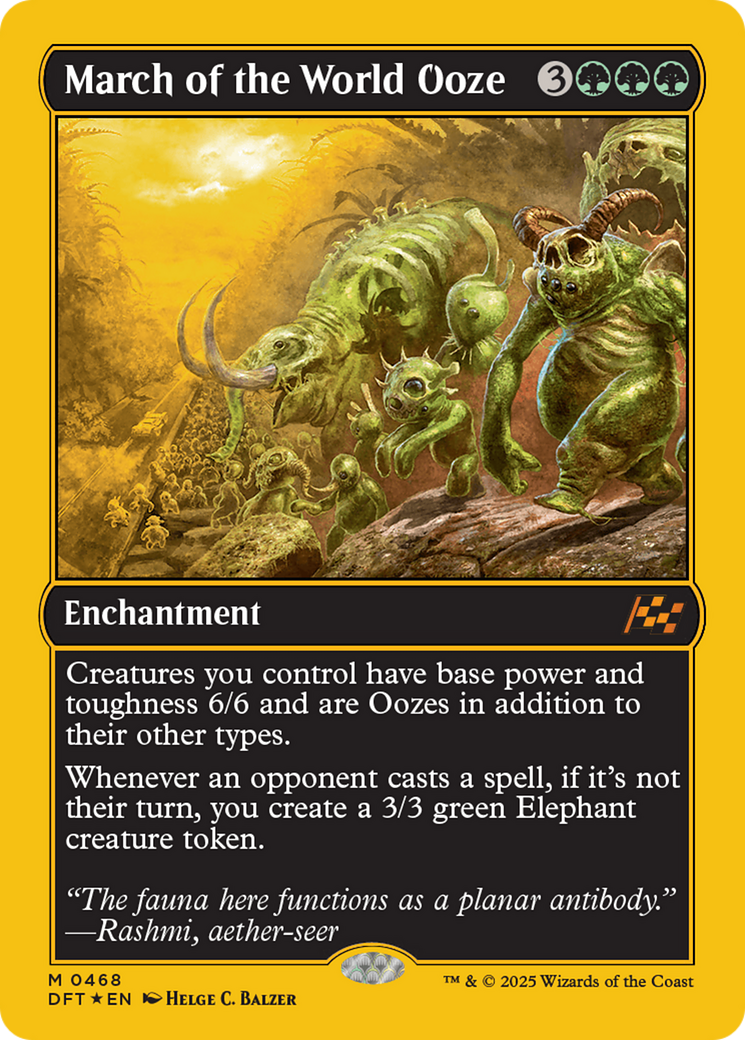 March of the World Ooze (First-Place Foil) [Aetherdrift] - Destination Retro
