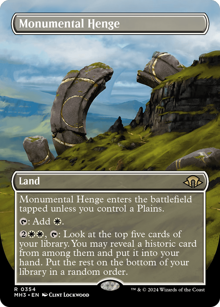 Monumental Henge (Borderless) [Modern Horizons 3] - Destination Retro