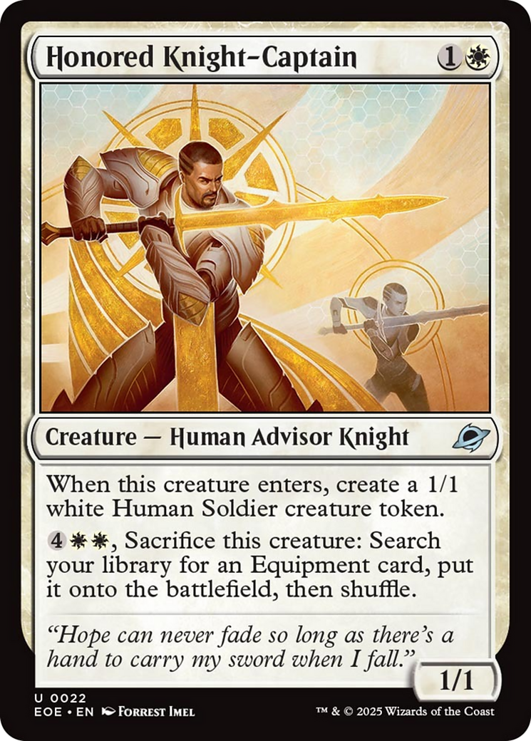 Honored Knight-Captain [Edge of Eternities] - Destination Retro