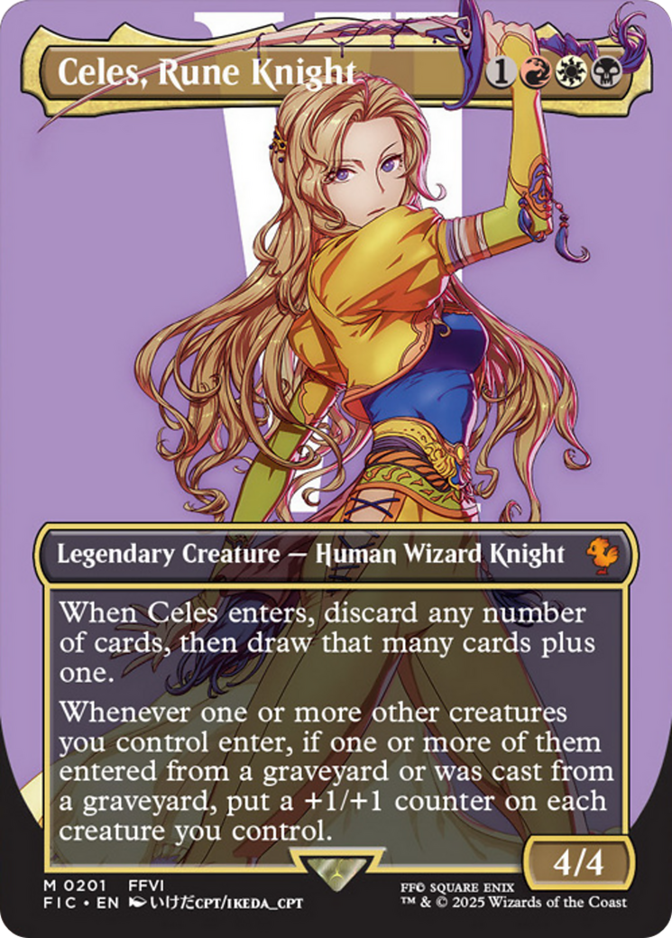 Celes, Rune Knight (Borderless) [FINAL FANTASY Commander] - Destination Retro