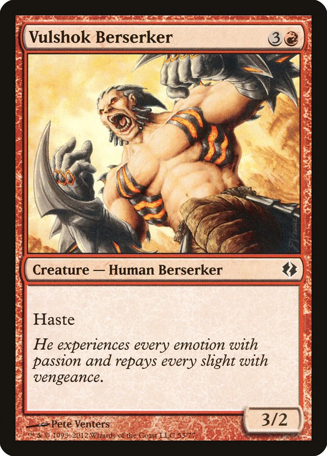 Vulshok Berserker [Duel Decks: Venser vs. Koth] - Destination Retro