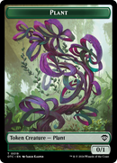 Plant Warrior // Plant Double-Sided Token [Outlaws of Thunder Junction Commander Tokens] - Destination Retro