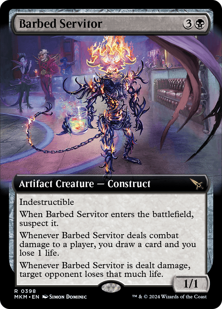 Barbed Servitor (Extended Art) [Murders at Karlov Manor] - Destination Retro