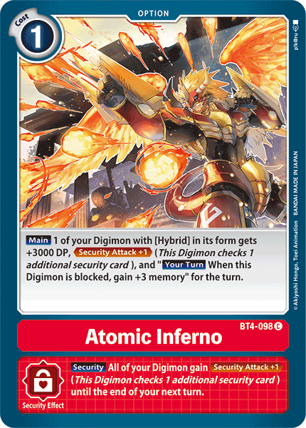 Atomic Inferno [BT4-098] [Great Legend] - Destination Retro