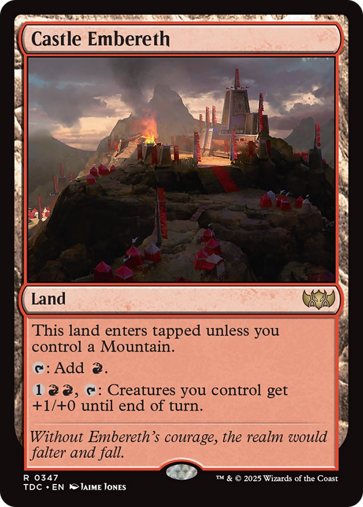 Castle Embereth [Tarkir: Dragonstorm Commander] - Destination Retro