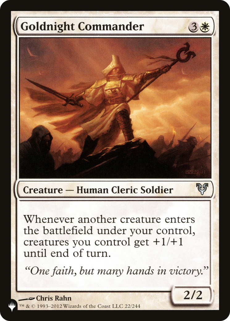 Goldnight Commander [The List] - Destination Retro