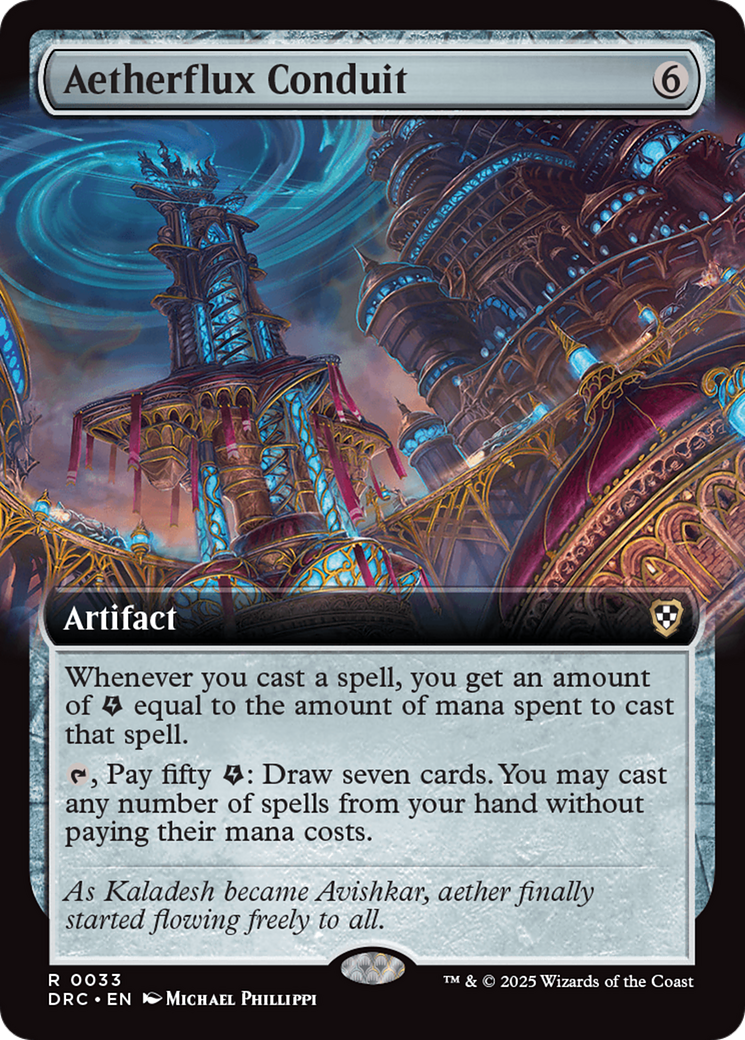 Aetherflux Conduit (Extended Art) [Aetherdrift Commander] - Destination Retro