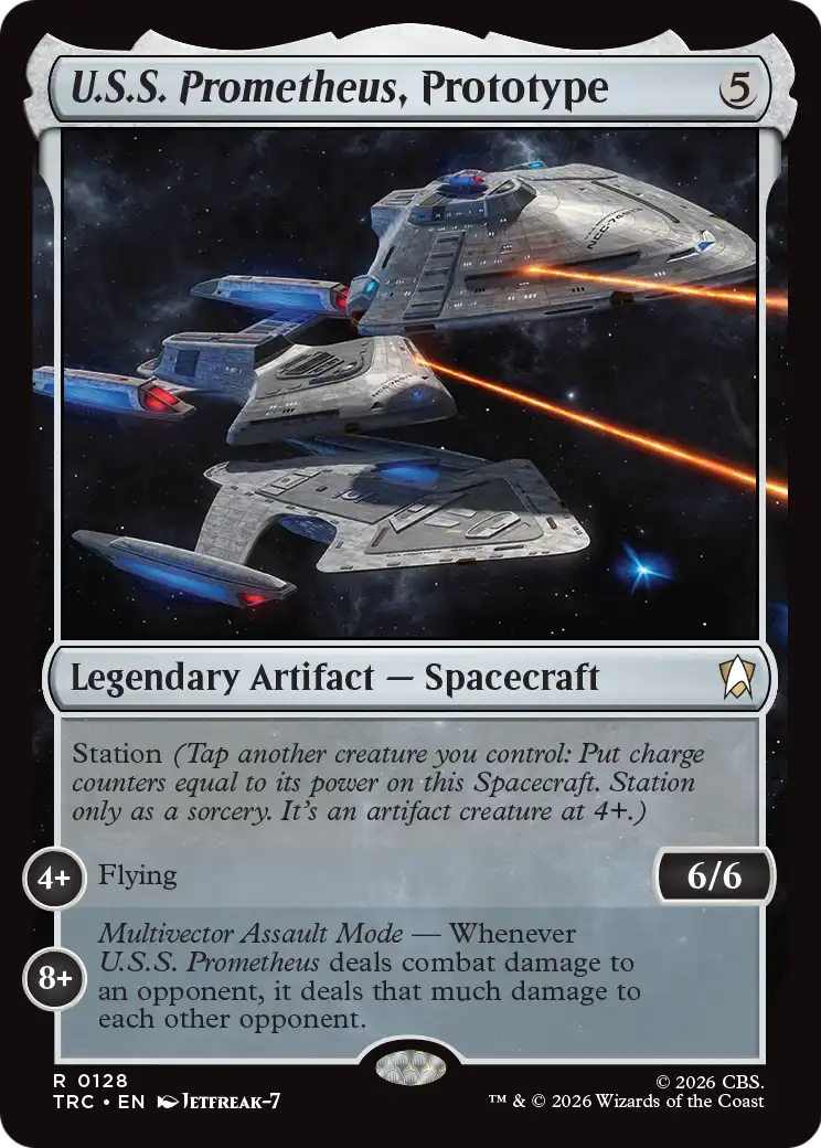 U.S.S. Prometheus, Prototype (Surge Foil) [Star Trek Commander] - Destination Retro