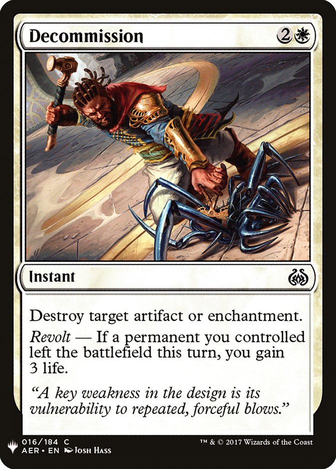 Decommission [Mystery Booster] - Destination Retro