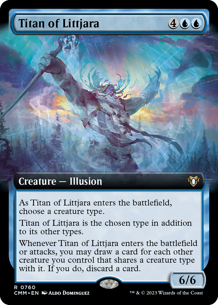 Titan of Littjara (Extended Art) [Commander Masters] - Destination Retro