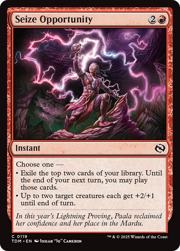 Seize Opportunity [Tarkir: Dragonstorm] - Destination Retro