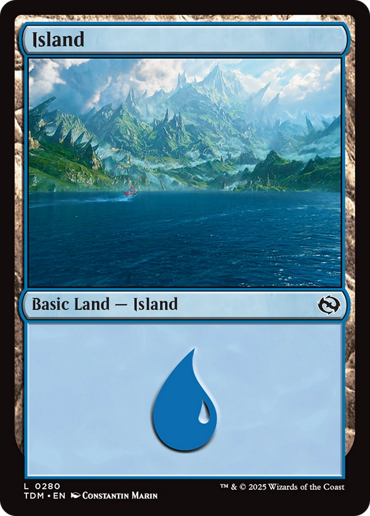 Island (0280) [Tarkir: Dragonstorm] - Destination Retro