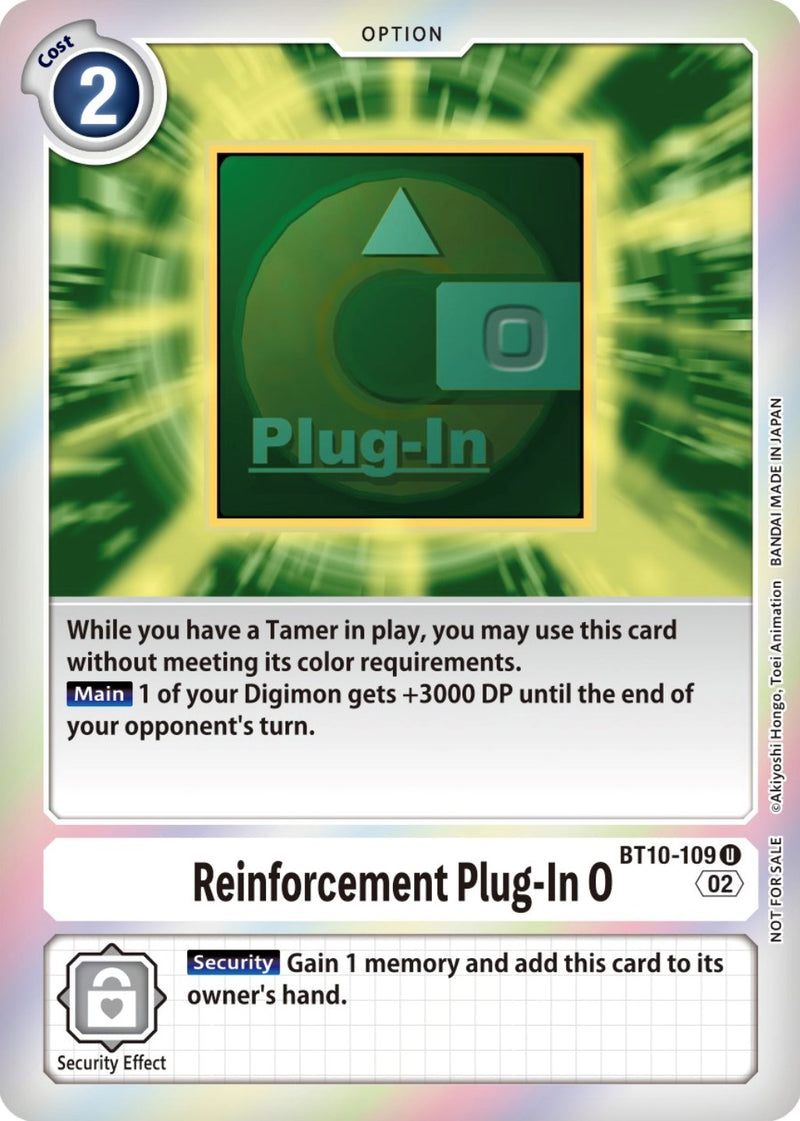 Reinforcement Plug-In 0 [BT10-109] (Event Pack 4) [Xros Encounter Promos] - Destination Retro