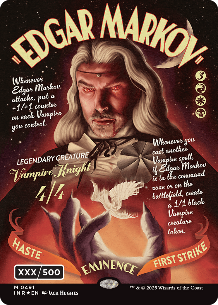 Edgar Markov (Showcase) (Serial Numbered) (Double Rainbow Foil) [Innistrad Remastered] - Destination Retro