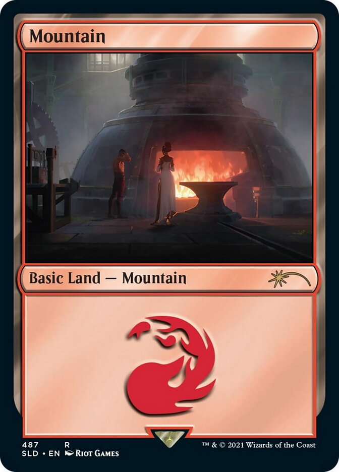 Mountain (487) [Secret Lair Drop Series] - Destination Retro