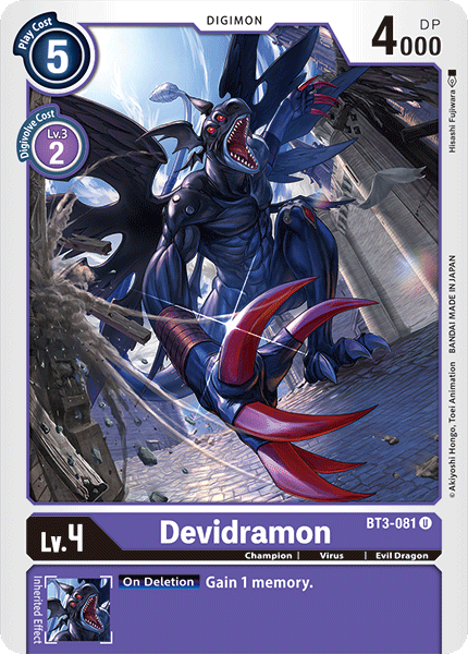 Devidramon [BT3-081] [Release Special Booster Ver.1.0] - Destination Retro