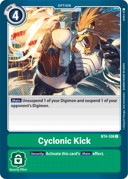 Cyclonic Kick [BT4-108] [Great Legend] - Destination Retro