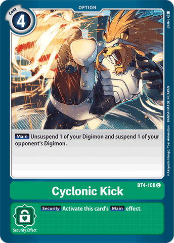 Cyclonic Kick [BT4-108] [Great Legend] - Destination Retro