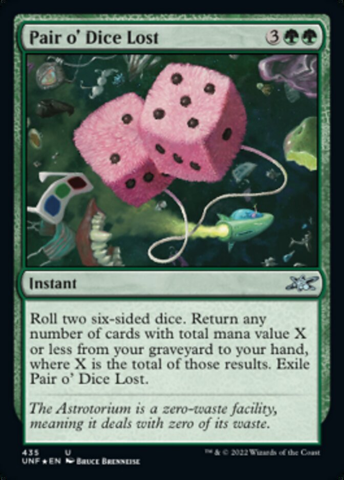Pair o' Dice Lost (Galaxy Foil) [Unfinity] - Destination Retro
