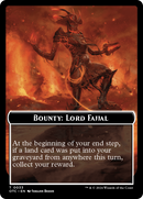 Bounty: Lord Fajjal // Bounty Rules Double-Sided Token [Outlaws of Thunder Junction Commander Tokens] - Destination Retro