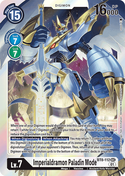 Imperialdramon: Paladin Mode [BT8-112] [New Awakening] - Destination Retro