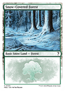 Snow-Covered Forest (White Border) [Mystery Booster 2] - Destination Retro