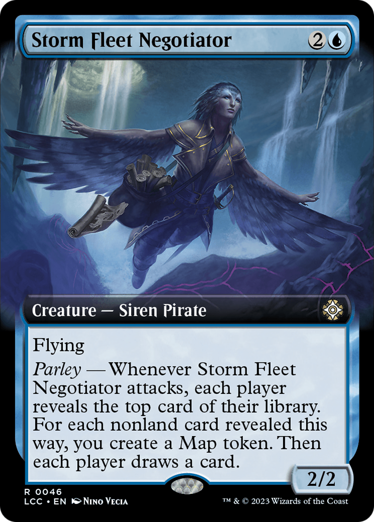Storm Fleet Negotiator (Extended Art) [The Lost Caverns of Ixalan Commander] - Destination Retro