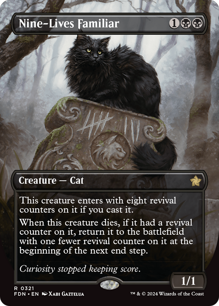 Nine-Lives Familiar (Borderless) [Foundations] - Destination Retro