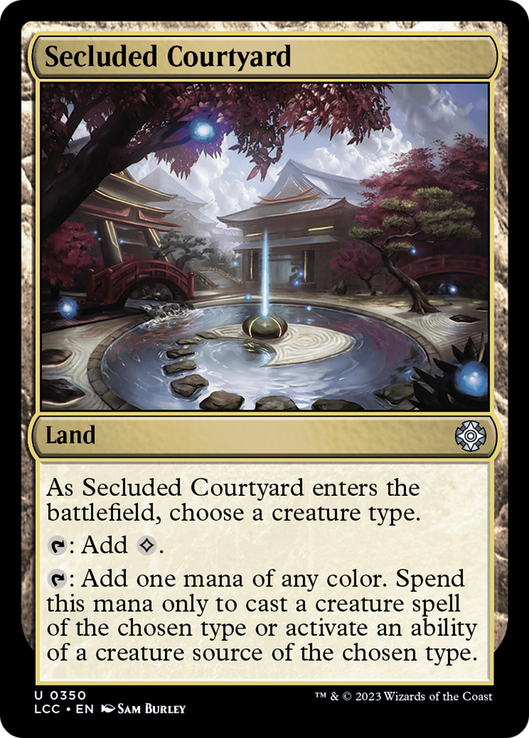 Secluded Courtyard [The Lost Caverns of Ixalan Commander] - Destination Retro