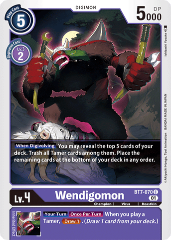 Wendigomon [BT7-070] [Next Adventure] - Destination Retro