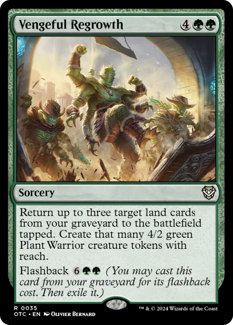 Vengeful Regrowth [Outlaws of Thunder Junction Commander] - Destination Retro