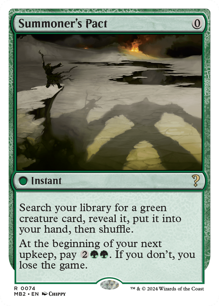 Summoner's Pact (White Border) [Mystery Booster 2] - Destination Retro