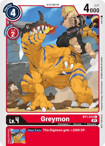 Greymon [BT1-015] (Tamer Party Vol. 3) [Release Special Booster Promos] - Destination Retro