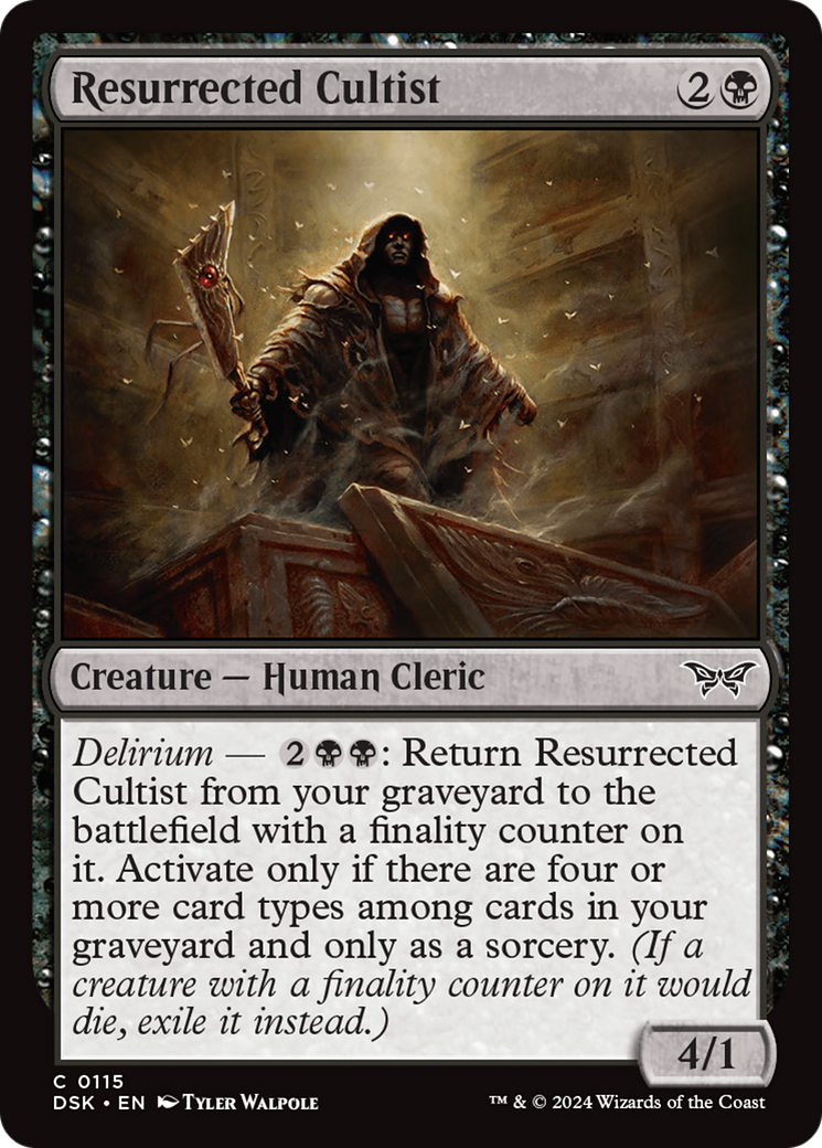 Resurrected Cultist [Duskmourn: House of Horror] - Destination Retro