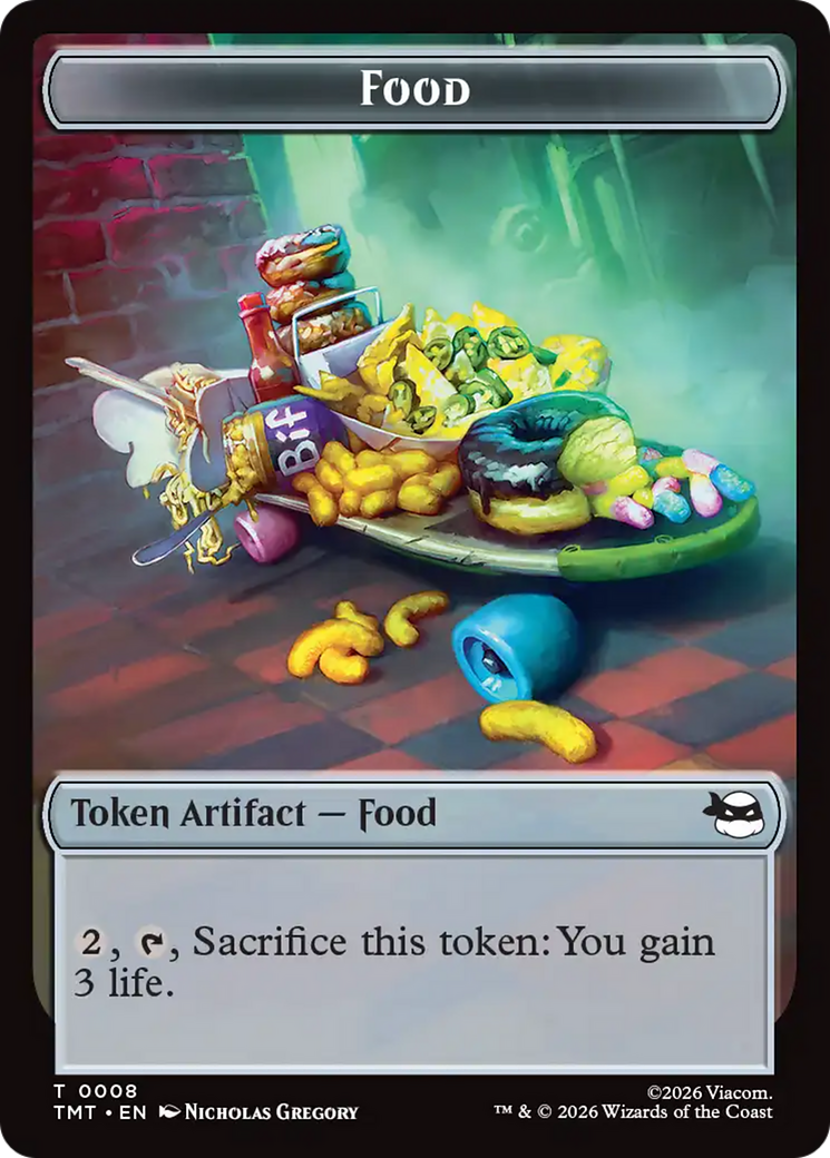 Robot // Food Double-Sided Token [Teenage Mutant Ninja Turtles Tokens] - Destination Retro