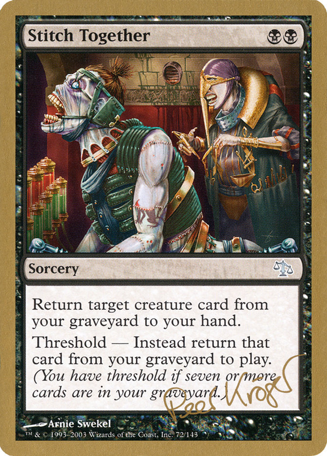 Stitch Together (Peer Kroger) [World Championship Decks 2003] - Destination Retro