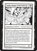 Toofer, Keeper of the Full Grip [Mystery Booster 2 Playtest Cards] - Destination Retro