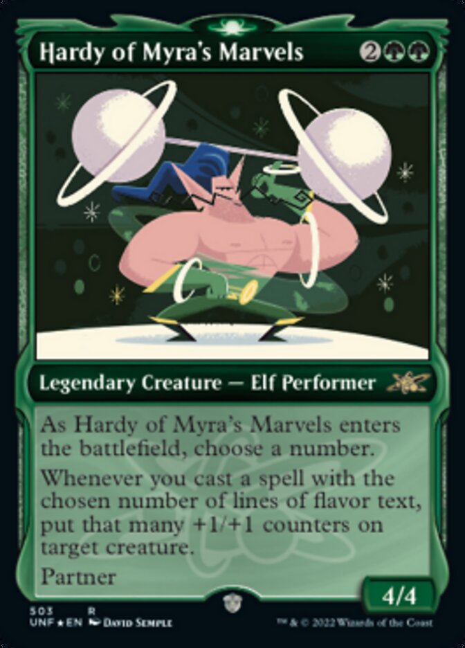 Hardy of Myra's Marvels (Showcase) (Galaxy Foil) [Unfinity] - Destination Retro