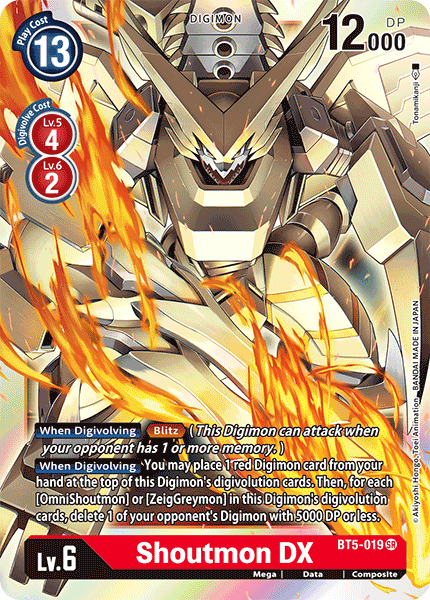 Shoutmon DX [BT5-019] [Battle of Omni] - Destination Retro