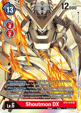 Shoutmon DX [BT5-019] [Battle of Omni] - Destination Retro