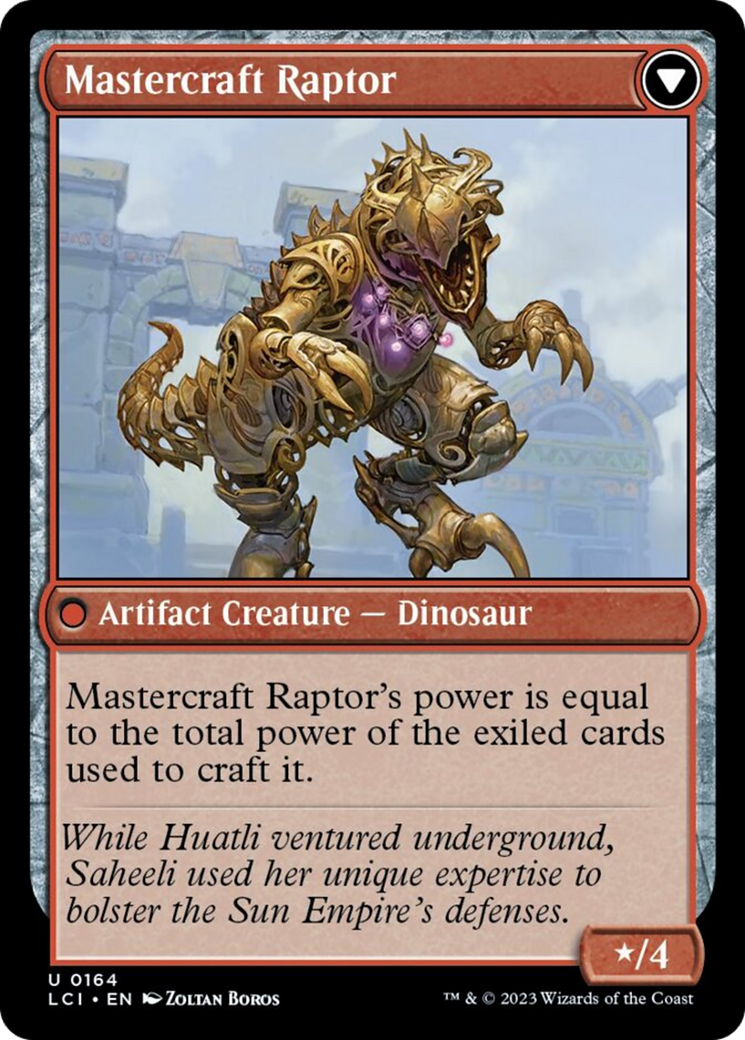 Saheeli's Lattice // Mastercraft Raptor [The Lost Caverns of Ixalan] - Destination Retro