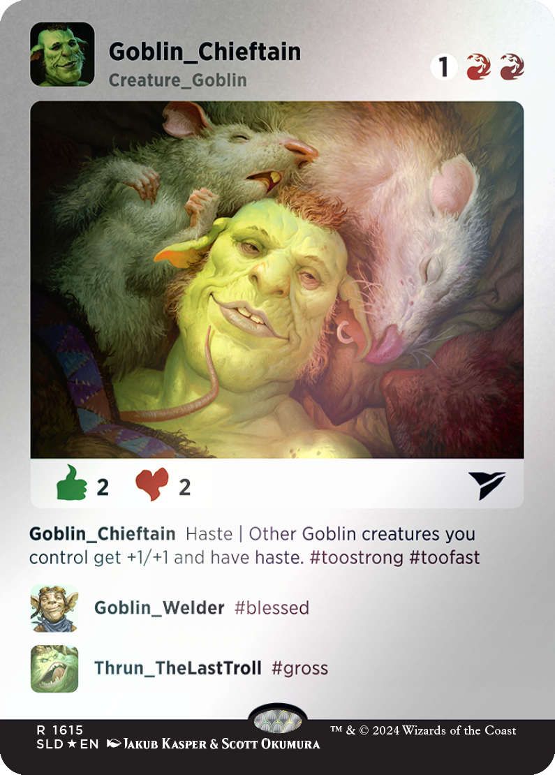 Goblin Chieftain (Rainbow Foil) [Secret Lair Drop Series] - Destination Retro