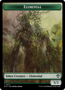 Insect // Elemental (0017) Double-Sided Token [Outlaws of Thunder Junction Commander Tokens] - Destination Retro